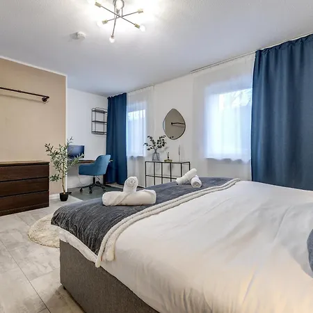 Zentrale Design In Ufernaehe - 105 Qm - Parkplatz - Kueche - Netflix Apartament